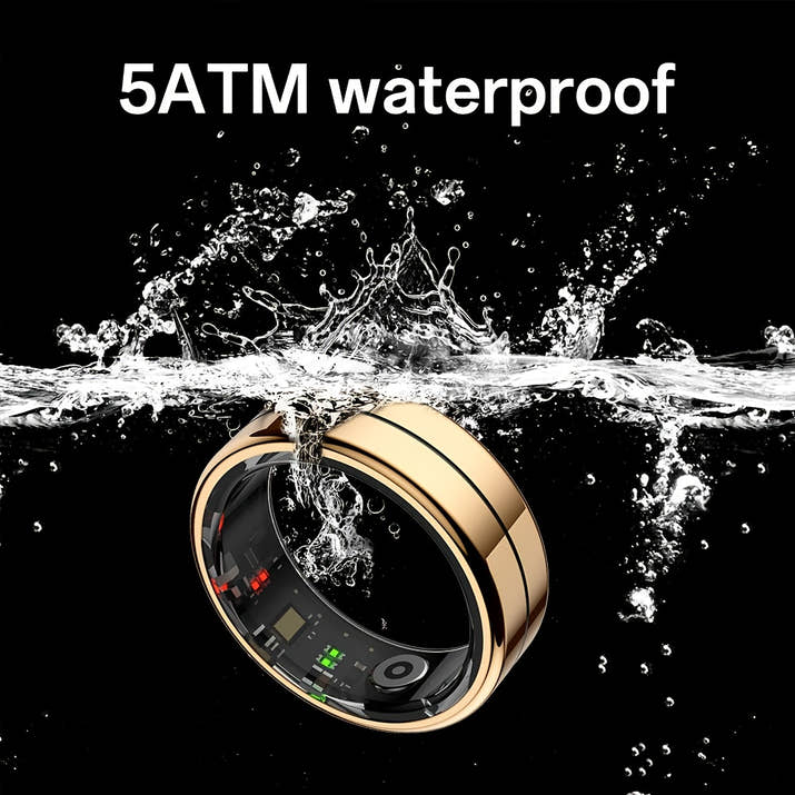 Youth Demon Smart Ring für Männer und Frauen – 5 ATM, hohe Qualität, lange Akkulaufzeit, Schritt-/Distanz-/Kalorienzähler, kompatibel mit iPhone und Android, über USB wiederaufladbar, ideales Geschenk für Fitnessbegeisterte, Fitness-Tracker, elegant