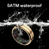 Youth Demon Smart Ring für Männer und Frauen – 5 ATM, hohe Qualität, lange Akkulaufzeit, Schritt-/Distanz-/Kalorienzähler, kompatibel mit iPhone und Android, über USB wiederaufladbar, ideales Geschenk für Fitnessbegeisterte, Fitness-Tracker, elegant