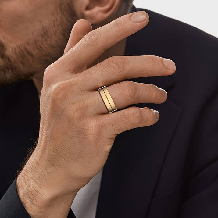 Youth Demon Smart Ring für Männer und Frauen – 5 ATM, hohe Qualität, lange Akkulaufzeit, Schritt-/Distanz-/Kalorienzähler, kompatibel mit iPhone und Android, über USB wiederaufladbar, ideales Geschenk für Fitnessbegeisterte, Fitness-Tracker, elegant