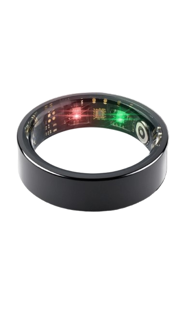 2024 COLMI R09 Smart Ring Herren Damen mit Ladeetui, Gesundheits- und Schlafmonitor, Hauttemperaturmonitor, 60 Tage Akkulaufzeit