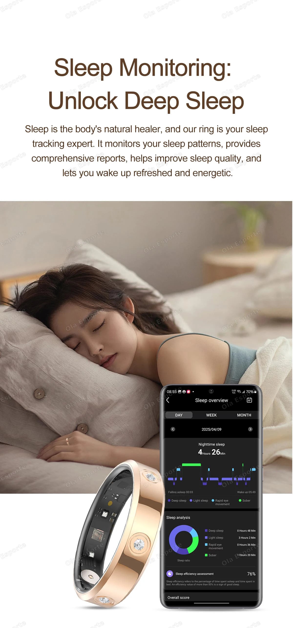 ✨ BalanceRing Diamond – Super smal (6.3mm), stijlvol & slim: jouw modebewuste ring met hartslag-, stress- & gezondheidsmonitoring