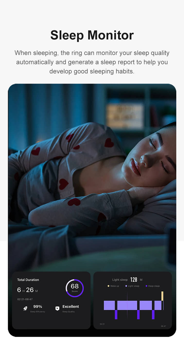 ✨BalanceRing Pro – Slimme Ring voor Heren & Dames met oplaadcase, gezondheids- en slaapmonitor, temperatuurmeting en 60 dagen batterijduur.