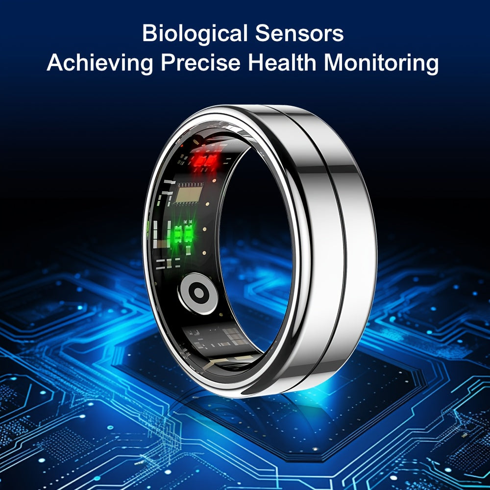 Youth Demon Smart Ring für Männer und Frauen – 5 ATM, hohe Qualität, lange Akkulaufzeit, Schritt-/Distanz-/Kalorienzähler, kompatibel mit iPhone und Android, über USB wiederaufladbar, ideales Geschenk für Fitnessbegeisterte, Fitness-Tracker, elegant